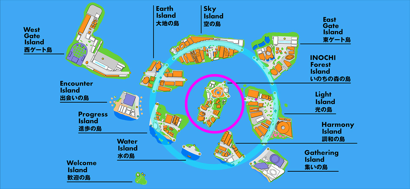 VIRTUAL EXPO~YUMESHIMA ISLANDS IN THE SKY~ MAP